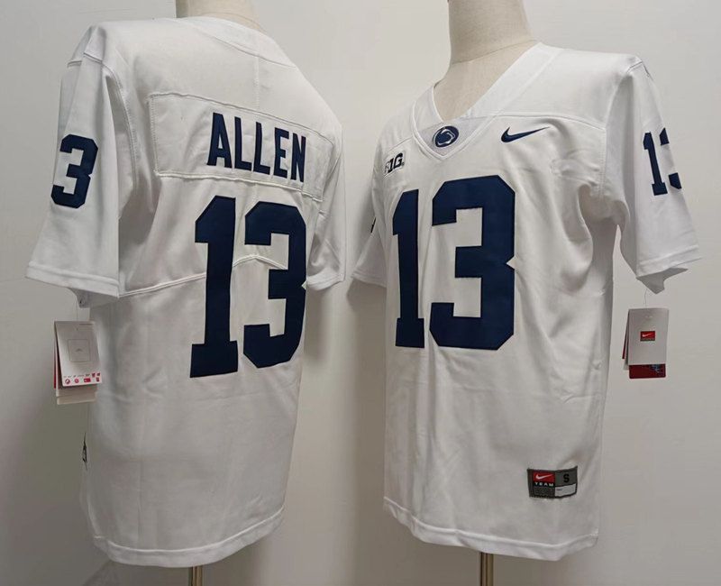 Men Penn State Natty Lions #13 Allen White Nike 2025 NCAA Jersey->ncaa teams->NCAA Jersey